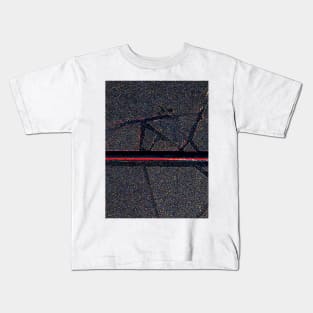 Red Line Intersect Kids T-Shirt